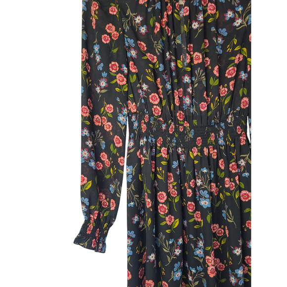 Kate Spade New York Meadow Smock Waist Floral Mini Dress Size XS - Picture 5 of 8
